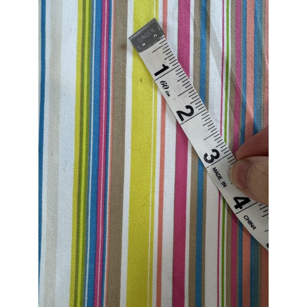 Vintage Y2K Lily Multicolor Stripe Skirt A-Line Candycore Preppy Coastal Size L - Picture 6 of 9